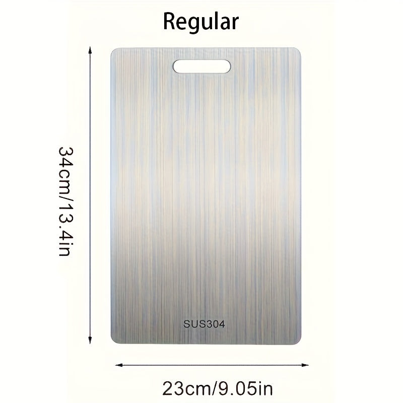 Titanium 2024 Double-Sided Stainless Steel Cutting Board 15x10 Kitchen