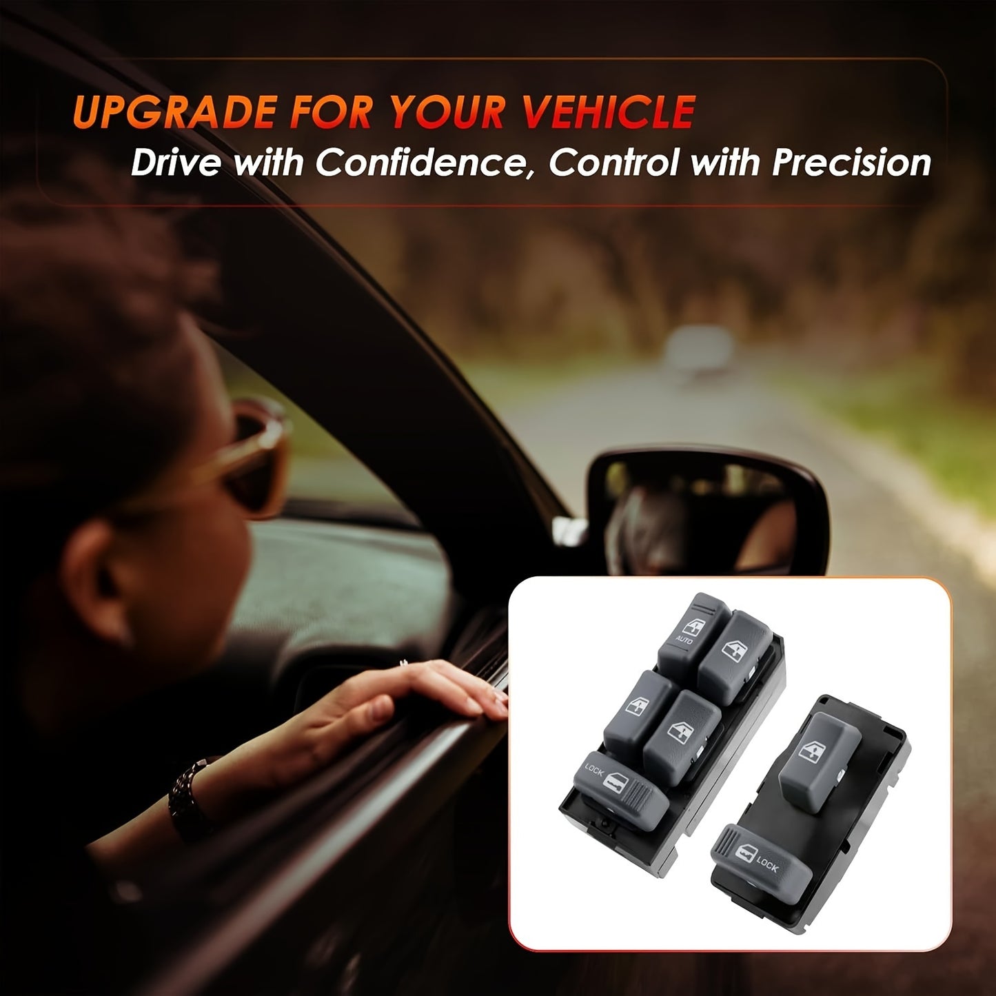 Power Window Switch For Chevy GMC 4-Door 1995–2001 Driver Passenger Side