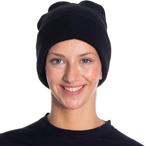 Women’s Soft Knit Winter Beanie Hat – Warm Stretchy Acrylic One Size 1 Pack