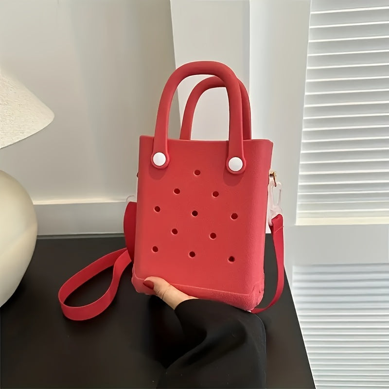 Mini EVA Beach Tote Bag with Detachable Shoulder Strap Cartoon Design