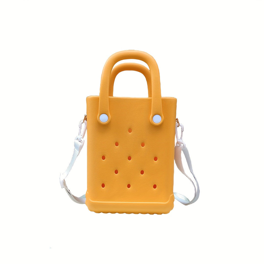 Mini EVA Beach Tote Bag with Detachable Shoulder Strap Cartoon Design