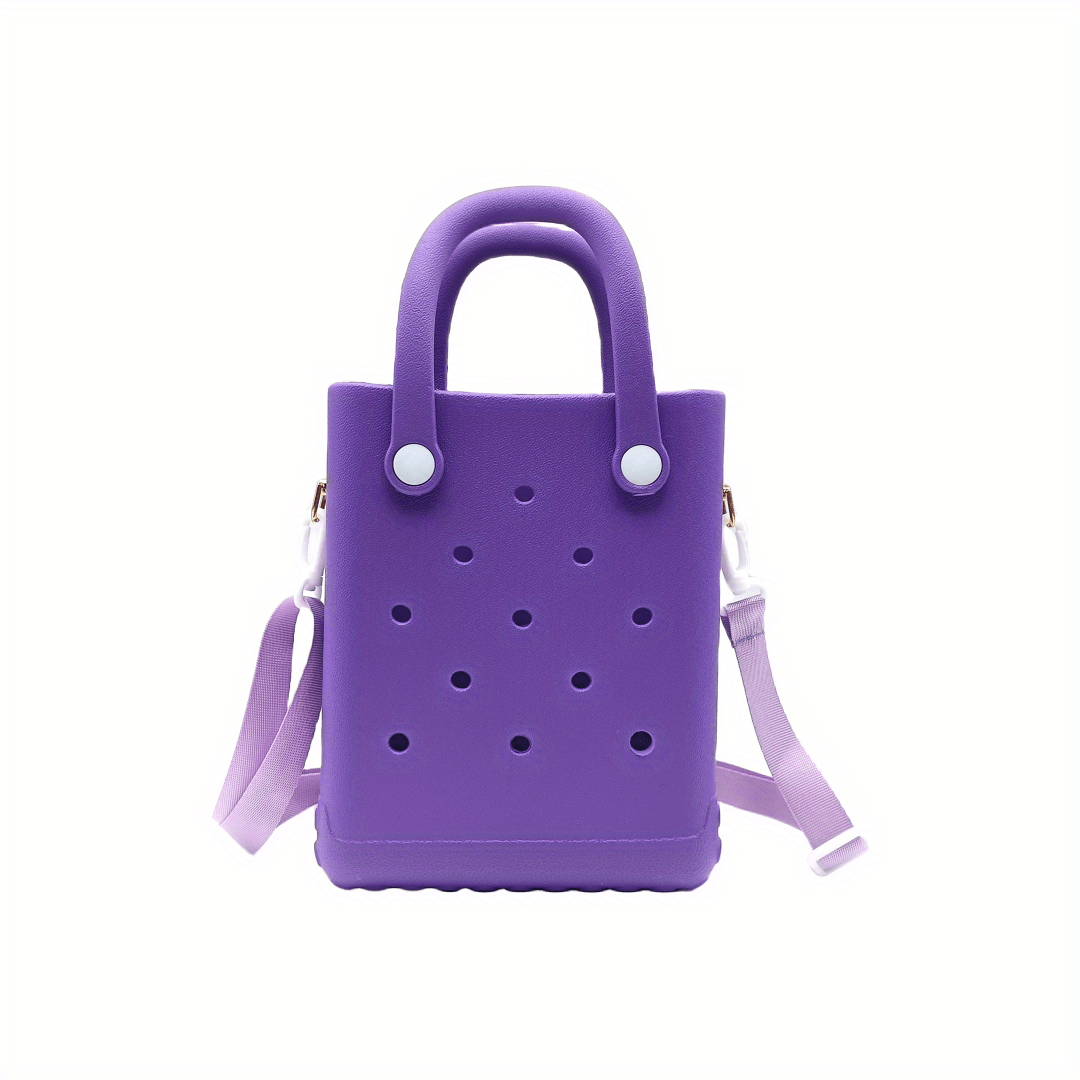 Mini EVA Beach Tote Bag with Detachable Shoulder Strap Cartoon Design
