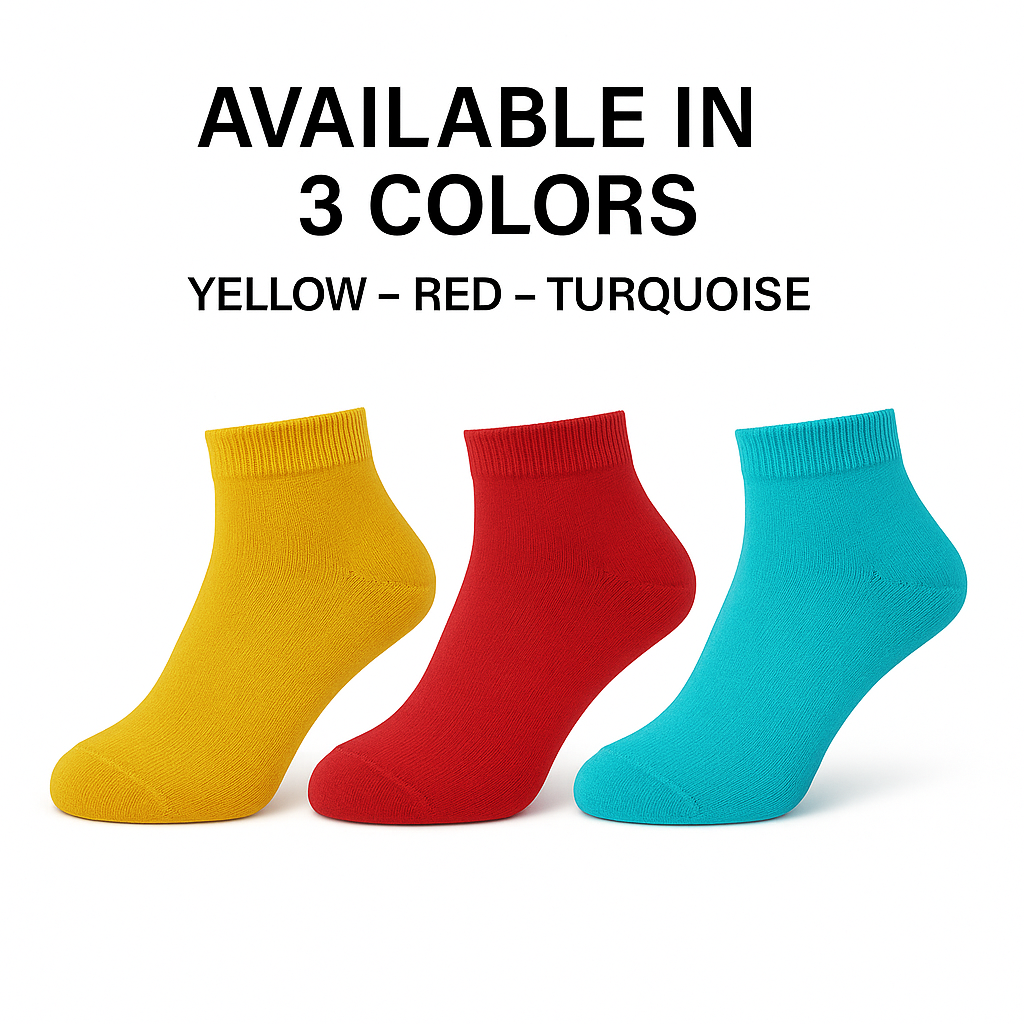 Women's Bamboo Ankle Socks 3 Pairs Seamless Breathable One Size Odor-Free