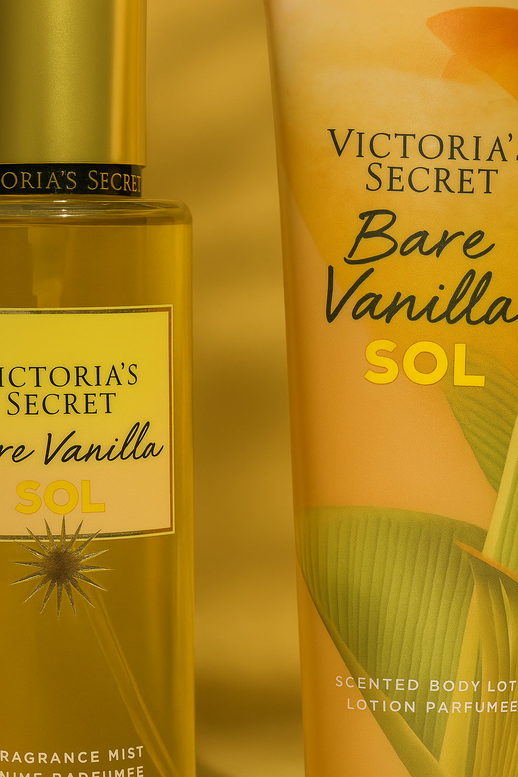 Bare Vanilla SOL Lotion Mist or Set | 8.0oz + 8.4oz | Warm Fruity Scent