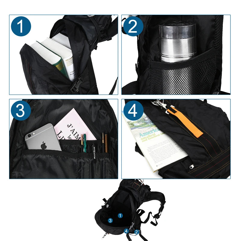 Waterproof Hiking Backpack – Lightweight Outdoor Daypack for Travel & Camping