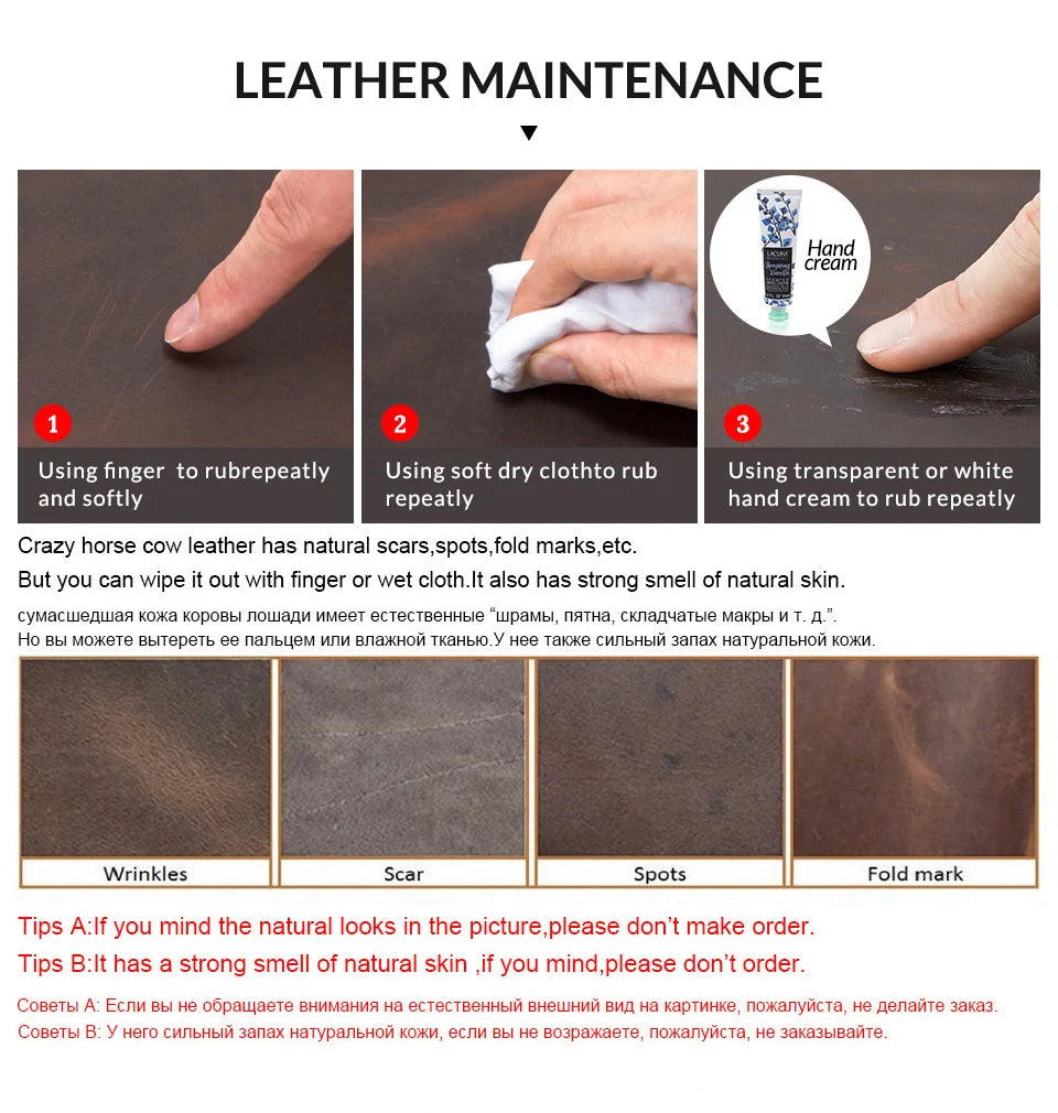 Slim RFID Genuine Leather Bifold Wallet with Money Clip - Men’s Card Holder