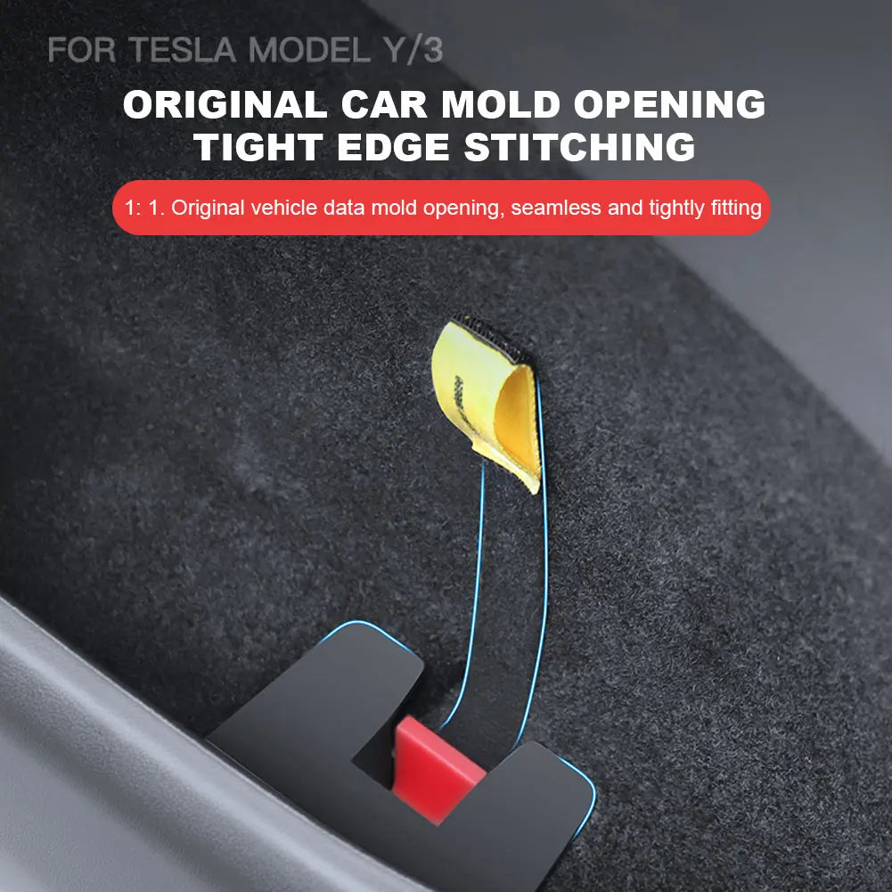 Tesla Model Y 2022‑2023 Rear Door Emergency Pull Rope Handle 2 Pack Safety Kit