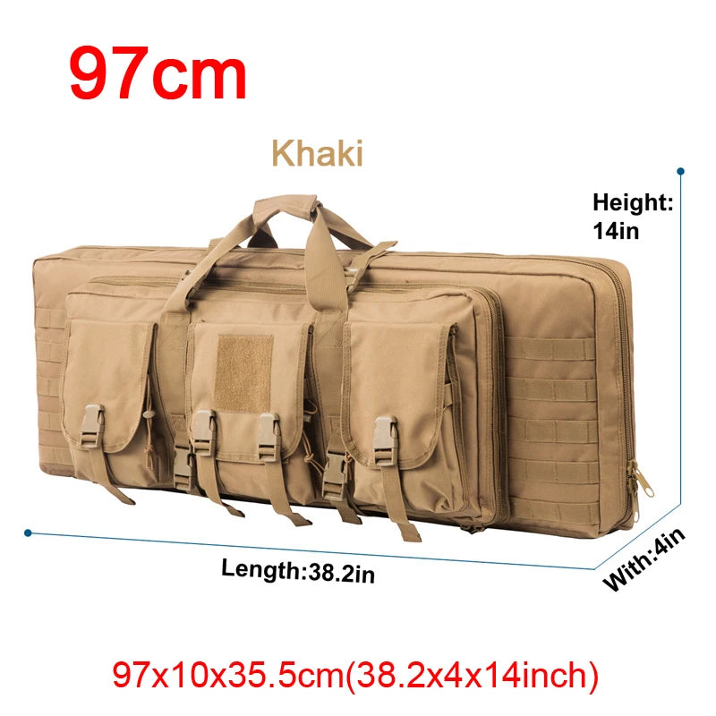 32-38 Inch Double Rifle Bag – Portable Gun Case Backpack for Shooting & Hunting