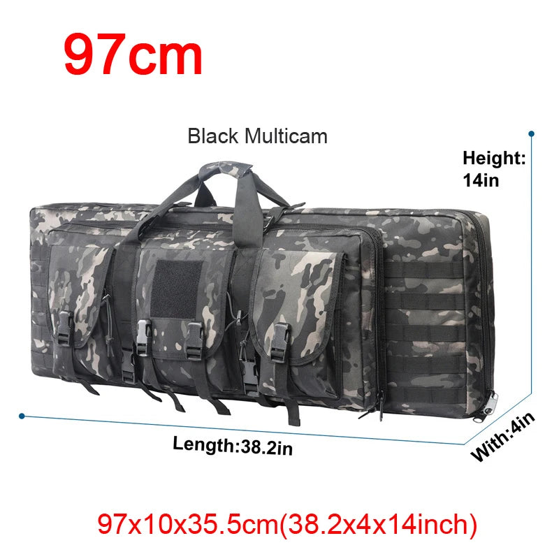32-38 Inch Double Rifle Bag – Portable Gun Case Backpack for Shooting & Hunting