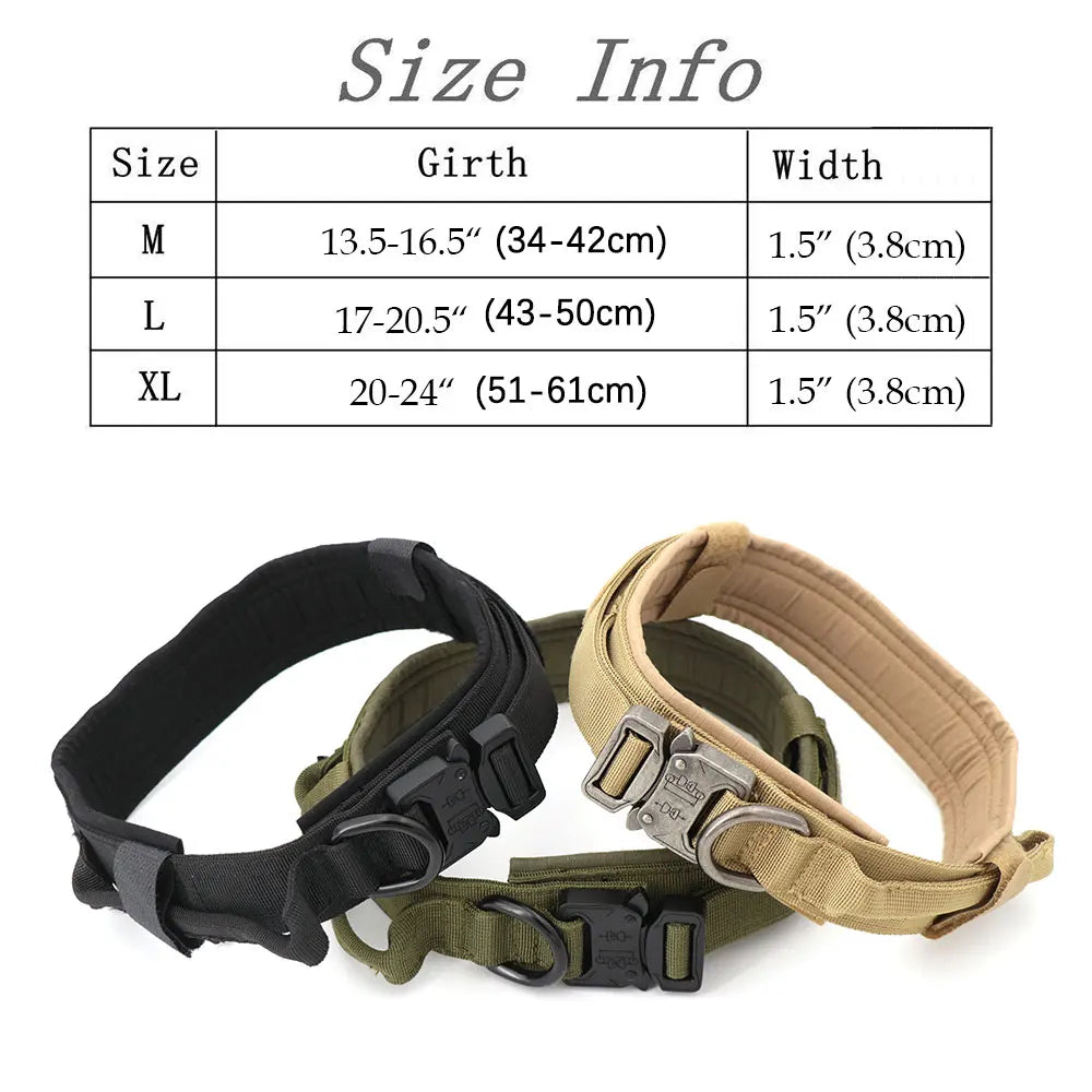 Tactical Dog Harness & Leash Set MOLLE No-Pull Vest for Large Dogs Training