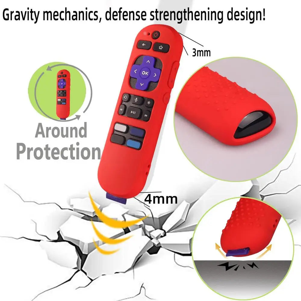 Silicone Remote Cover For Roku Express 4K+ 2023 Voice Remote Streaming Stick