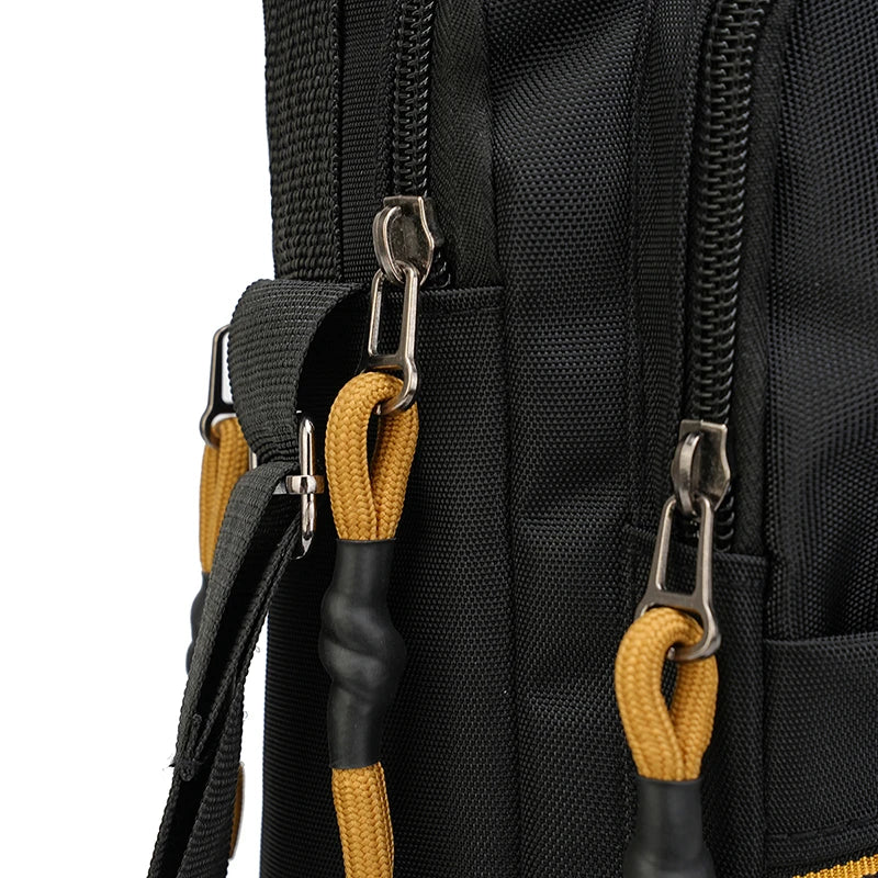 Men’s Nylon Flap Chest Bag Crossbody Sling Pack Large Capacity Travel