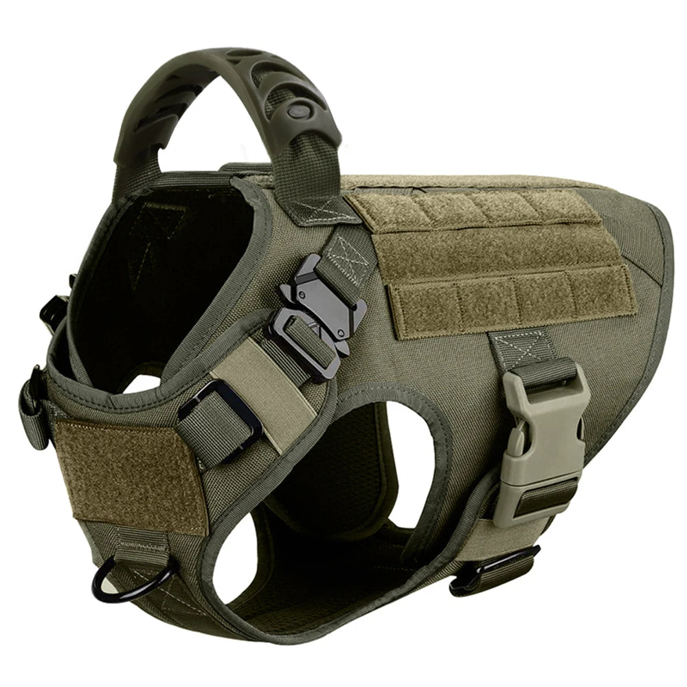 Tactical Dog Harness & Leash Set for German Shepherd Malinois Large Dogs