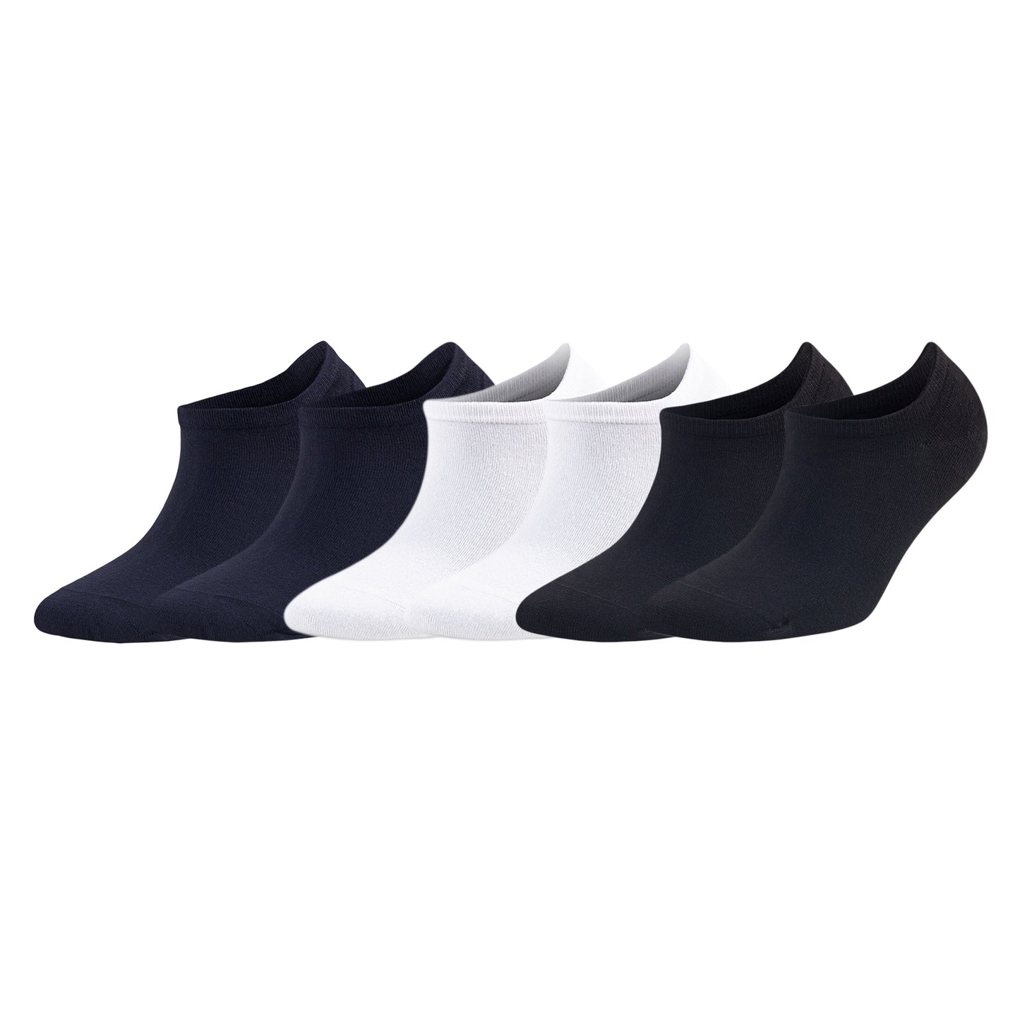 6 Pairs Men’s Bamboo No Show Socks Soft Breathable Moisture Wicking Size 8-11.5