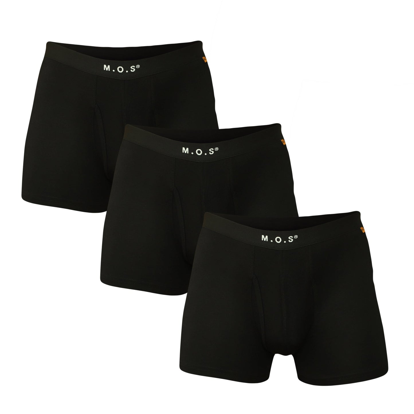 Men’s Bamboo Boxer Briefs 3 Pack Breathable Soft Underwear with Pouch Stretch Waist