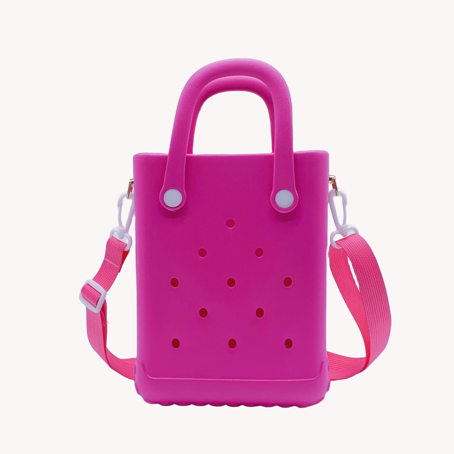 Mini EVA Beach Tote Bag with Detachable Shoulder Strap Cartoon Design