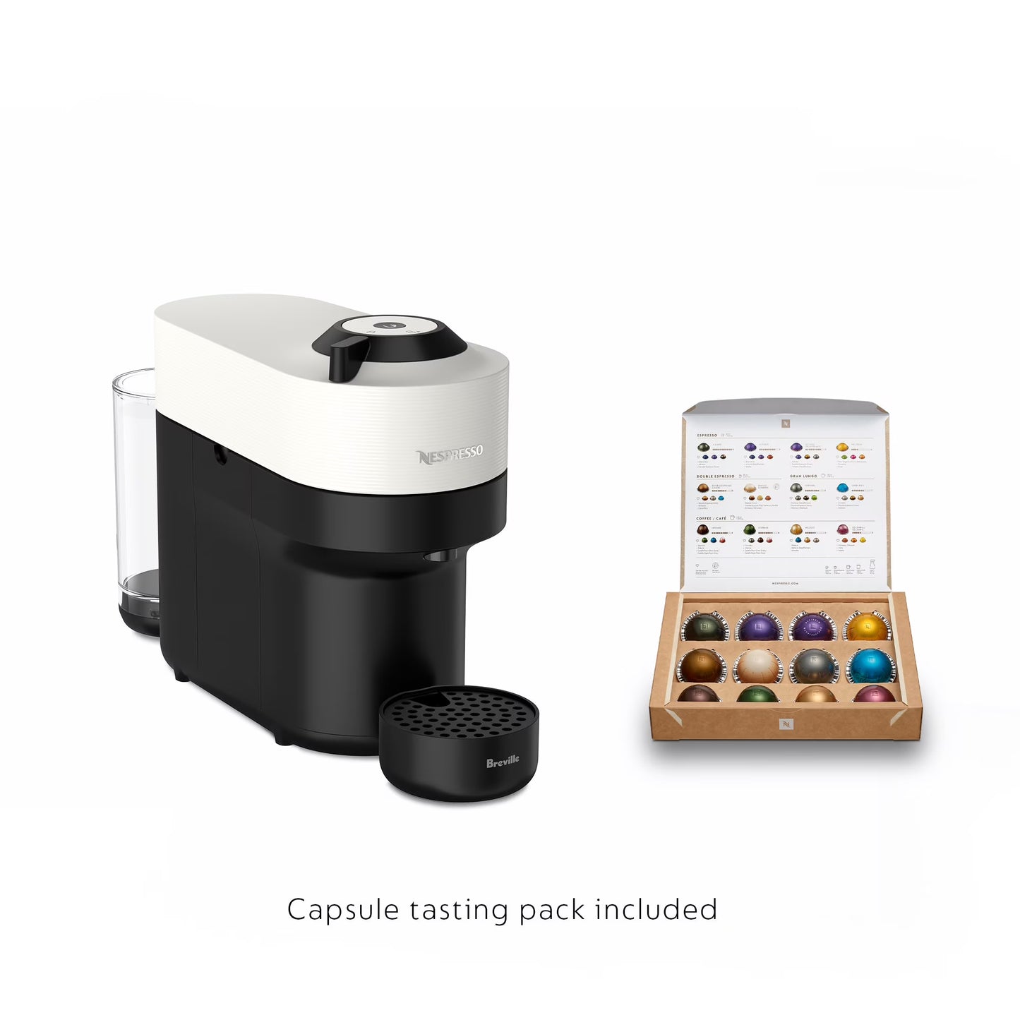 Nespresso Vertuo Pop+ Coffee Espresso Maker by Breville Coconut White