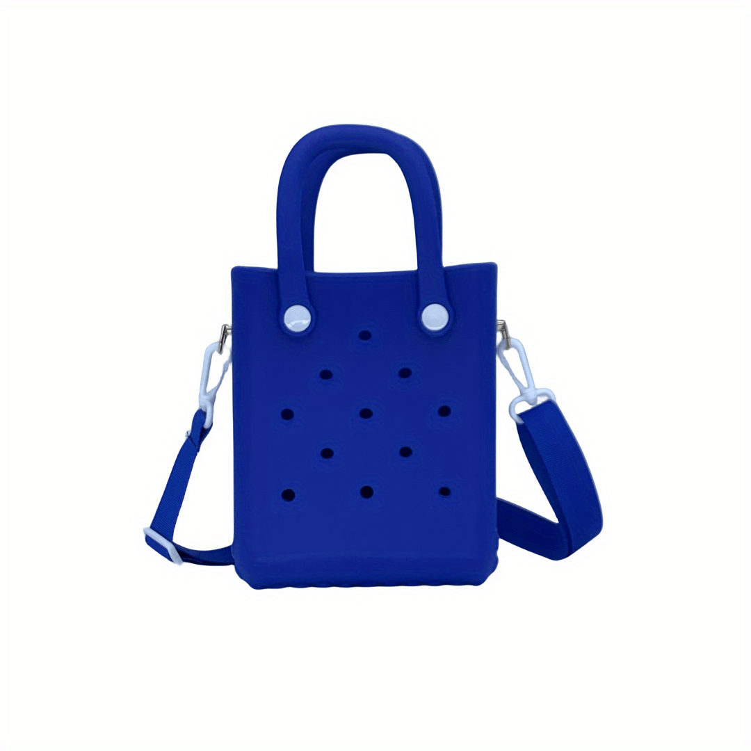 Mini EVA Beach Tote Bag with Detachable Shoulder Strap Cartoon Design