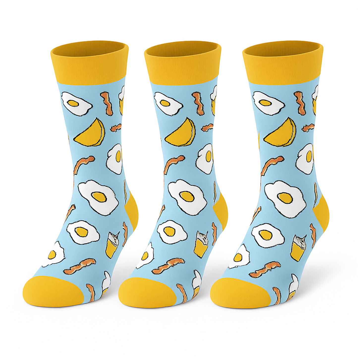 Funny Food Socks 3 Pairs Men Women Novelty Cotton Crew Unisex Gift
