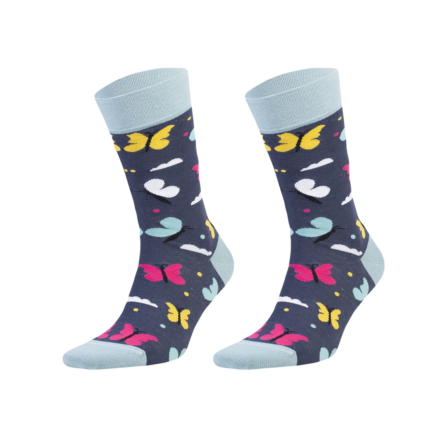 Colorful Cotton Crew Socks Unisex Soft Breathable Fun Gift Men Women 7-13