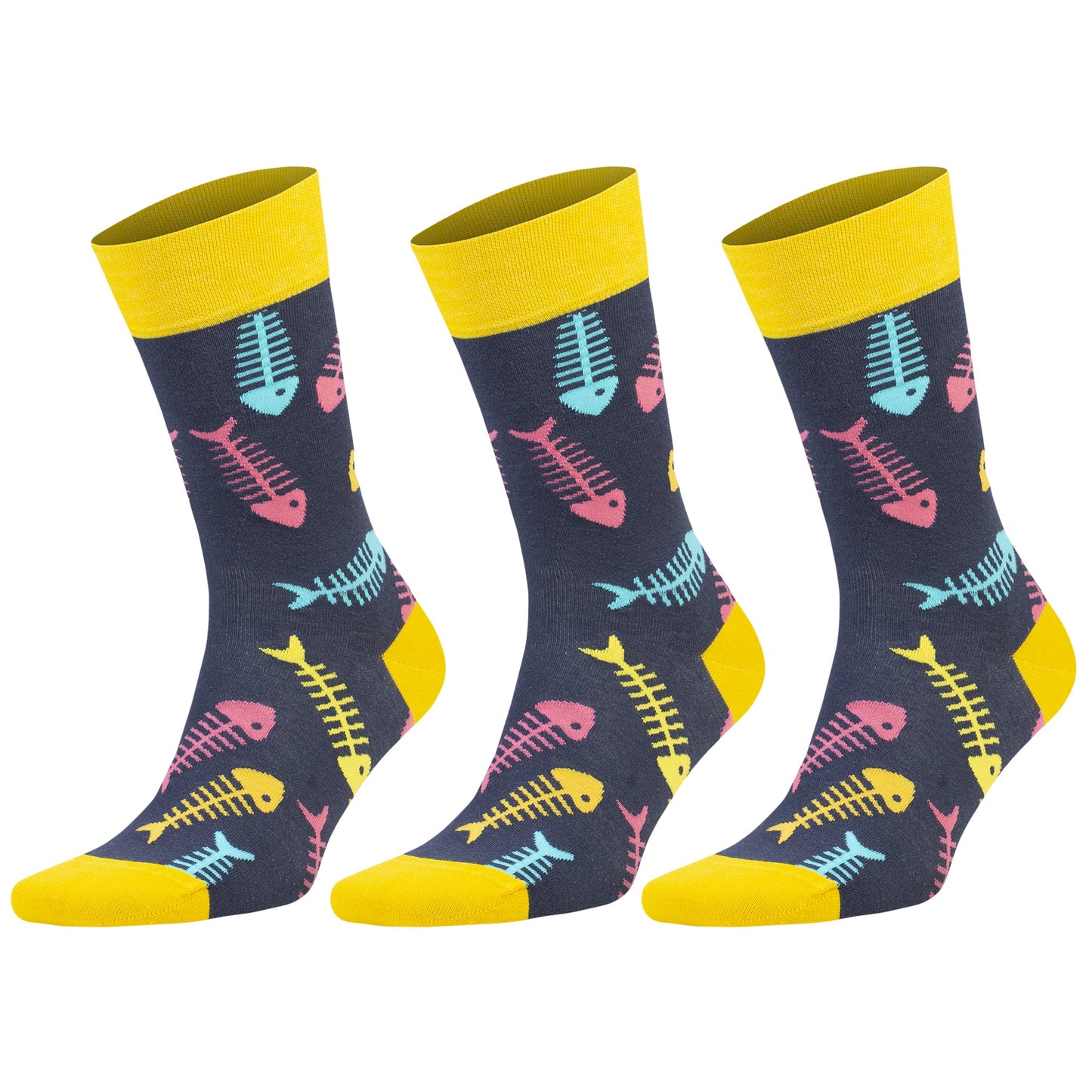 3 Pairs Unisex Colorful Novelty Crew Socks Cotton Dress Gift Fun Animal Fruit