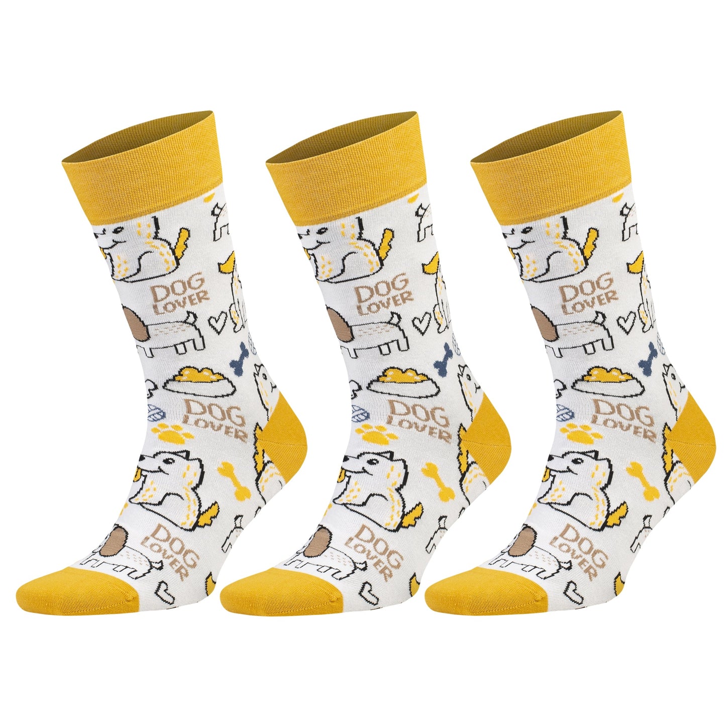 3 Pairs Unisex Colorful Novelty Crew Socks Cotton Dress Gift Fun Animal Fruit