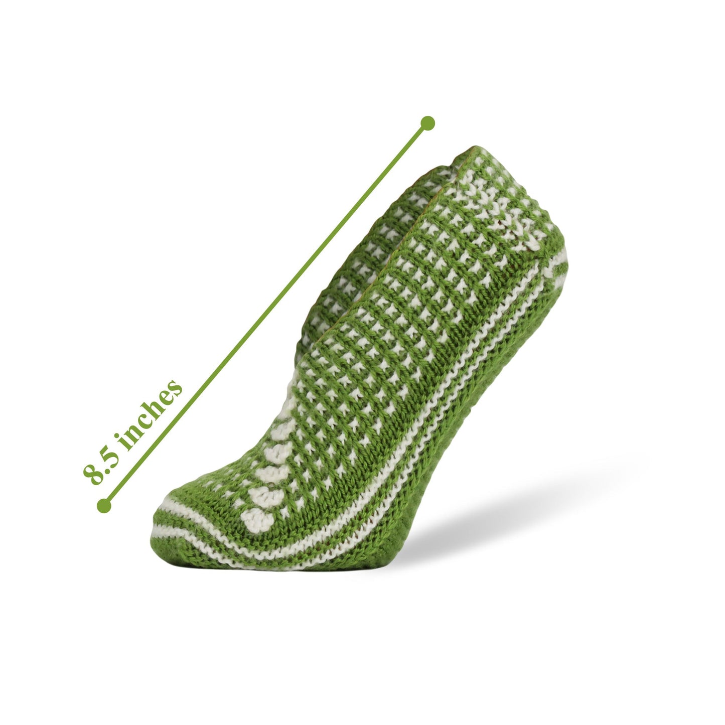 Crochet Slipper Socks for Women 3 Pairs Handmade Soft Cozy Knit Size 5-7