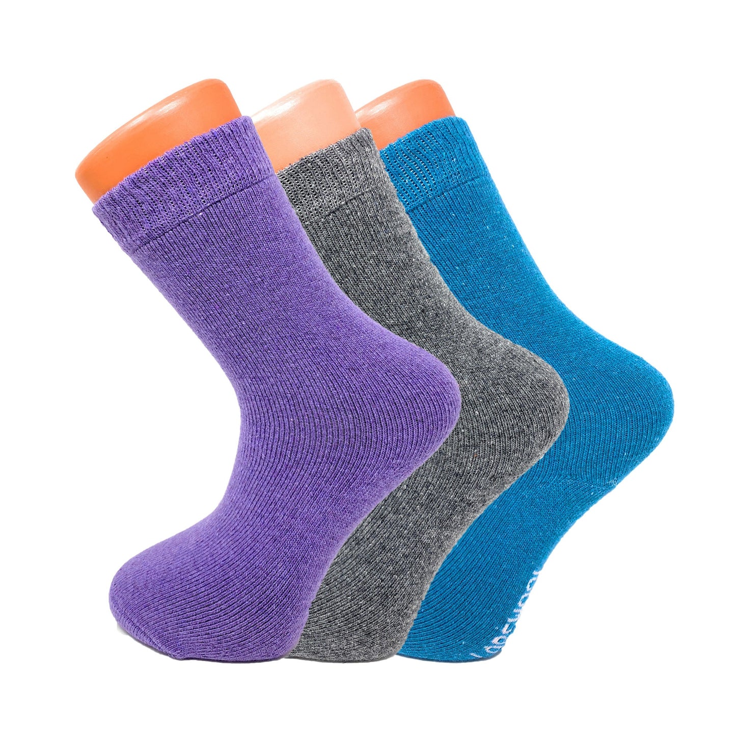3 Pairs Women’s Thermal Wool Crew Socks Size 5-7 Warm Soft Winter Essentials