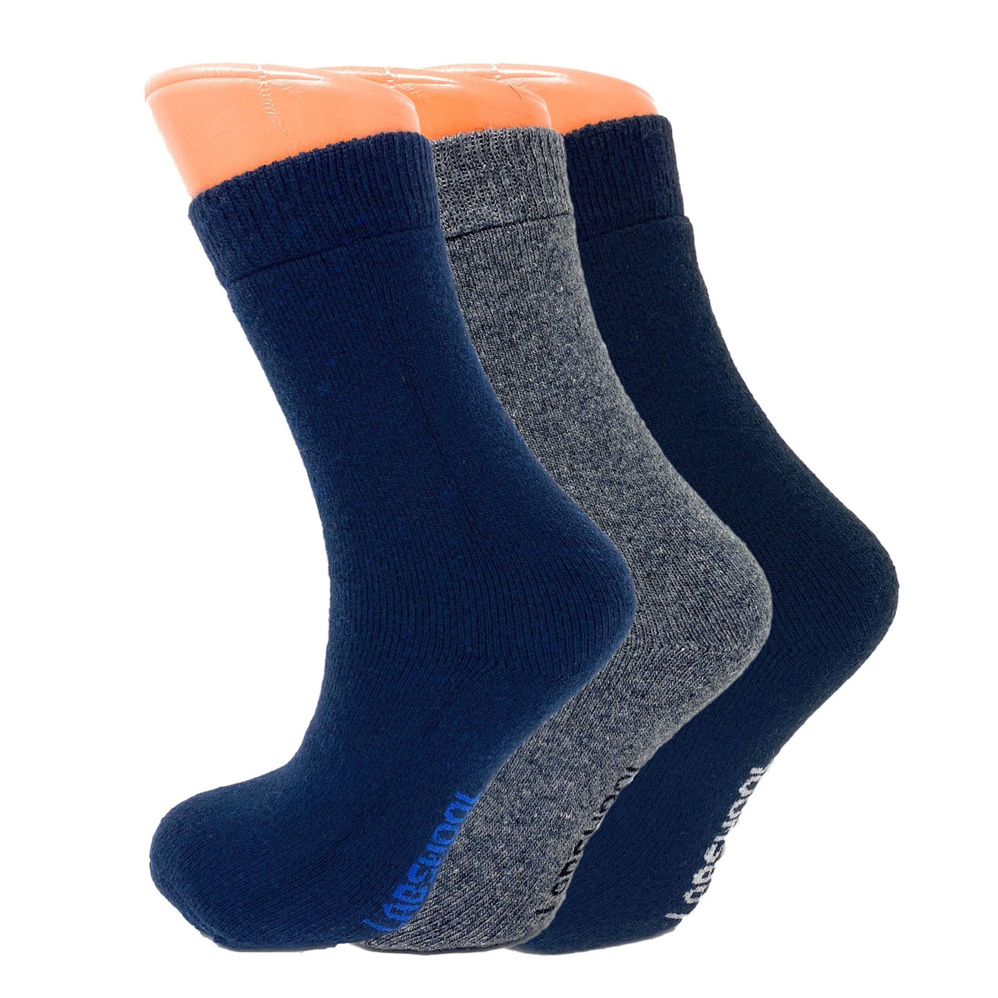 3 Pairs Women’s Thermal Wool Crew Socks Size 5-7 Warm Soft Winter Essentials