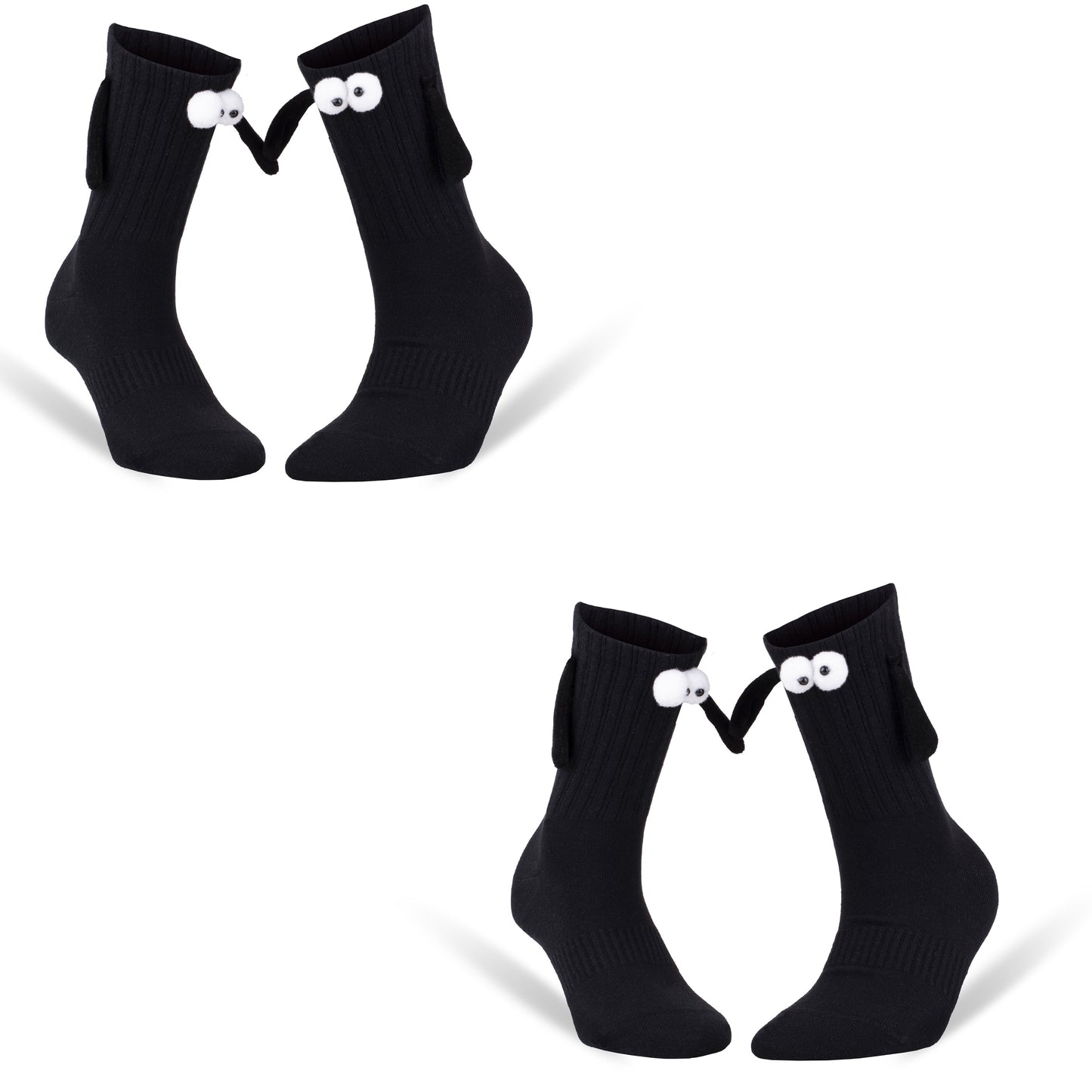 Matching Magnetic Couple Socks 2 Pairs Holding Hands Gift Valentine Size 5-10