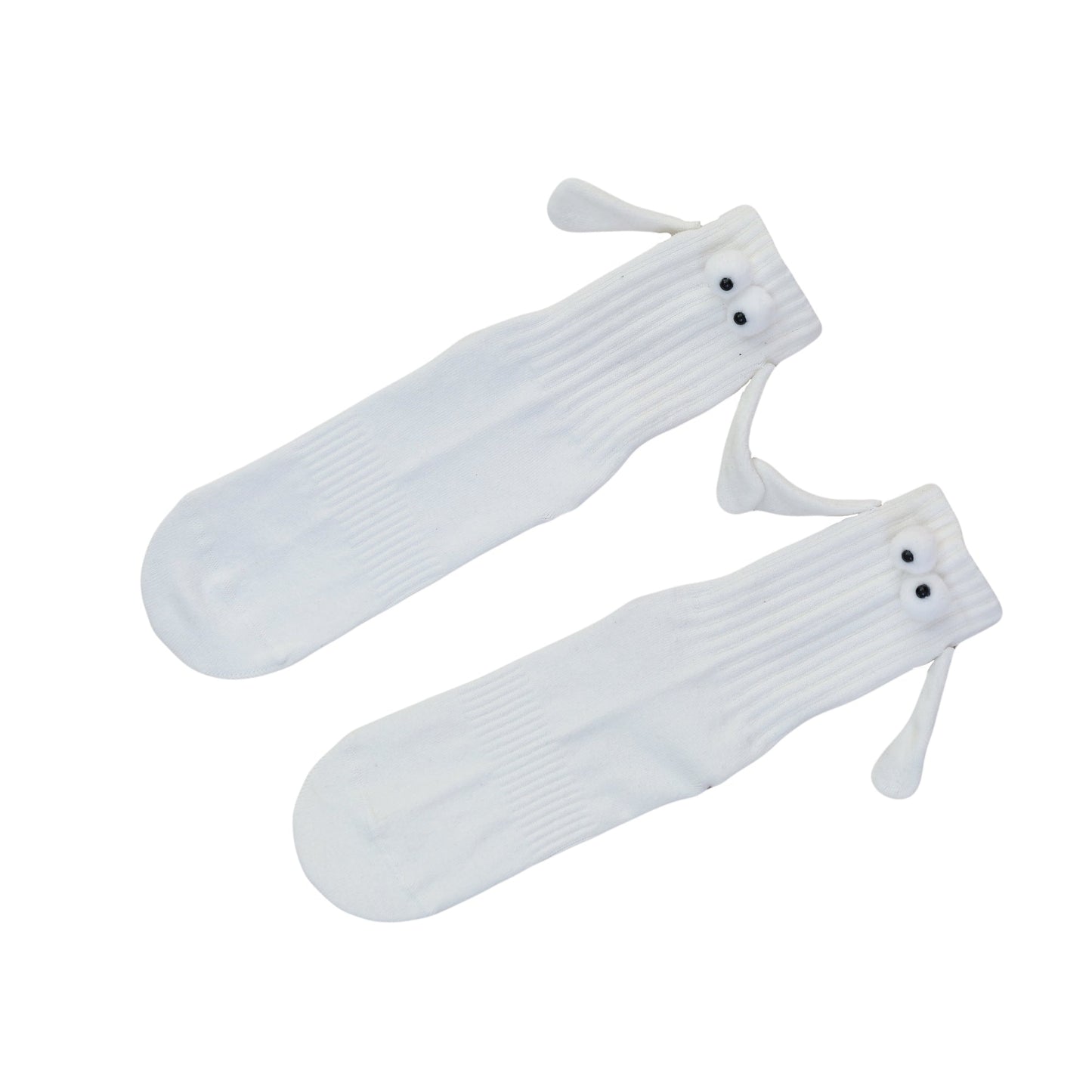 Cotton Magnetic Couple Socks 1 Pair Matching Gift Unisex Fun Novelty Size 5-10