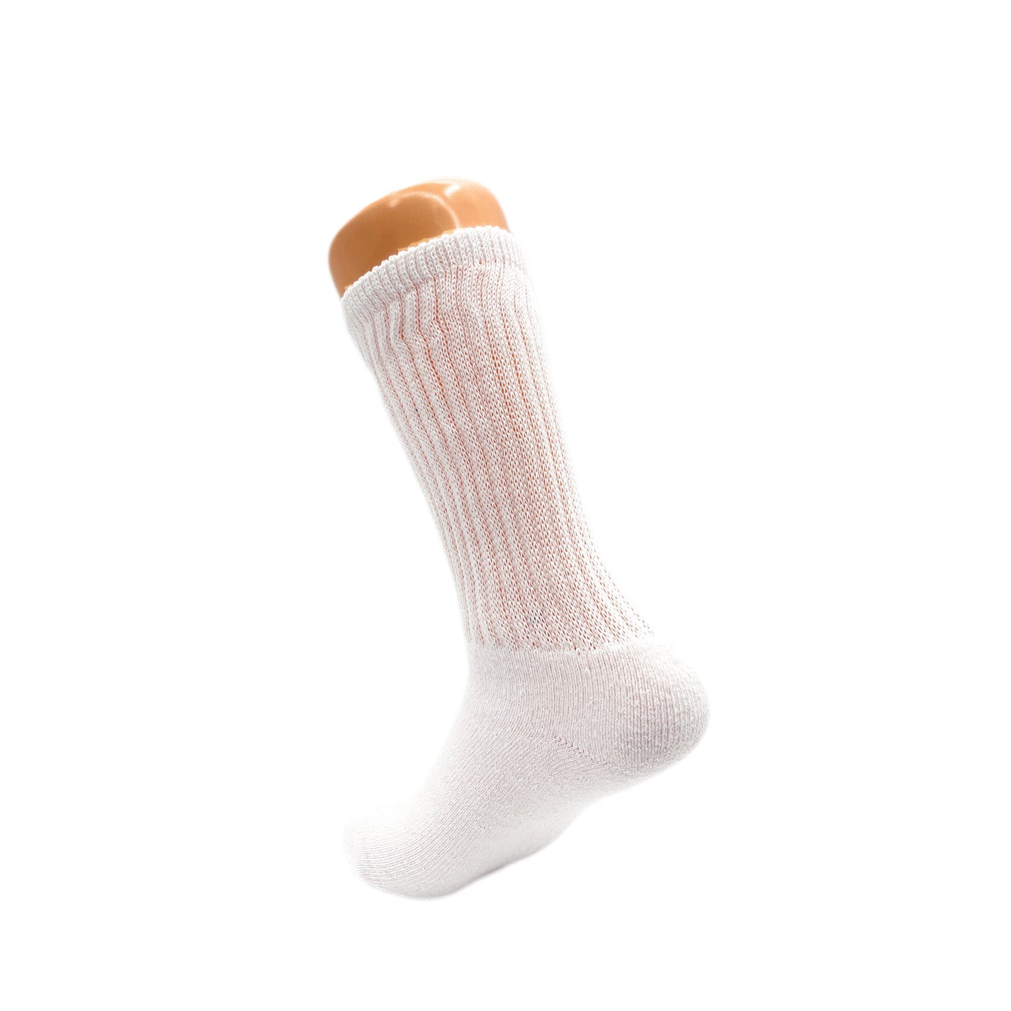Women’s White Mid-Calf Cotton Crew Socks 3 Pack Cushioned Athletic Size 5-10