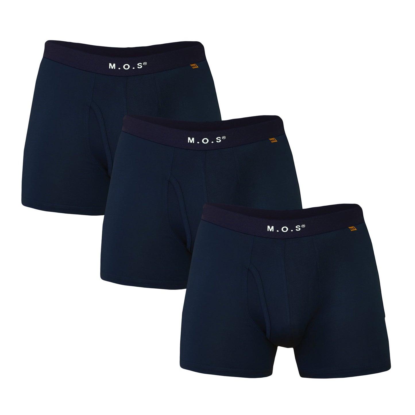 Men’s Bamboo Boxer Briefs 3 Pack Breathable Soft Underwear with Pouch Stretch Waist