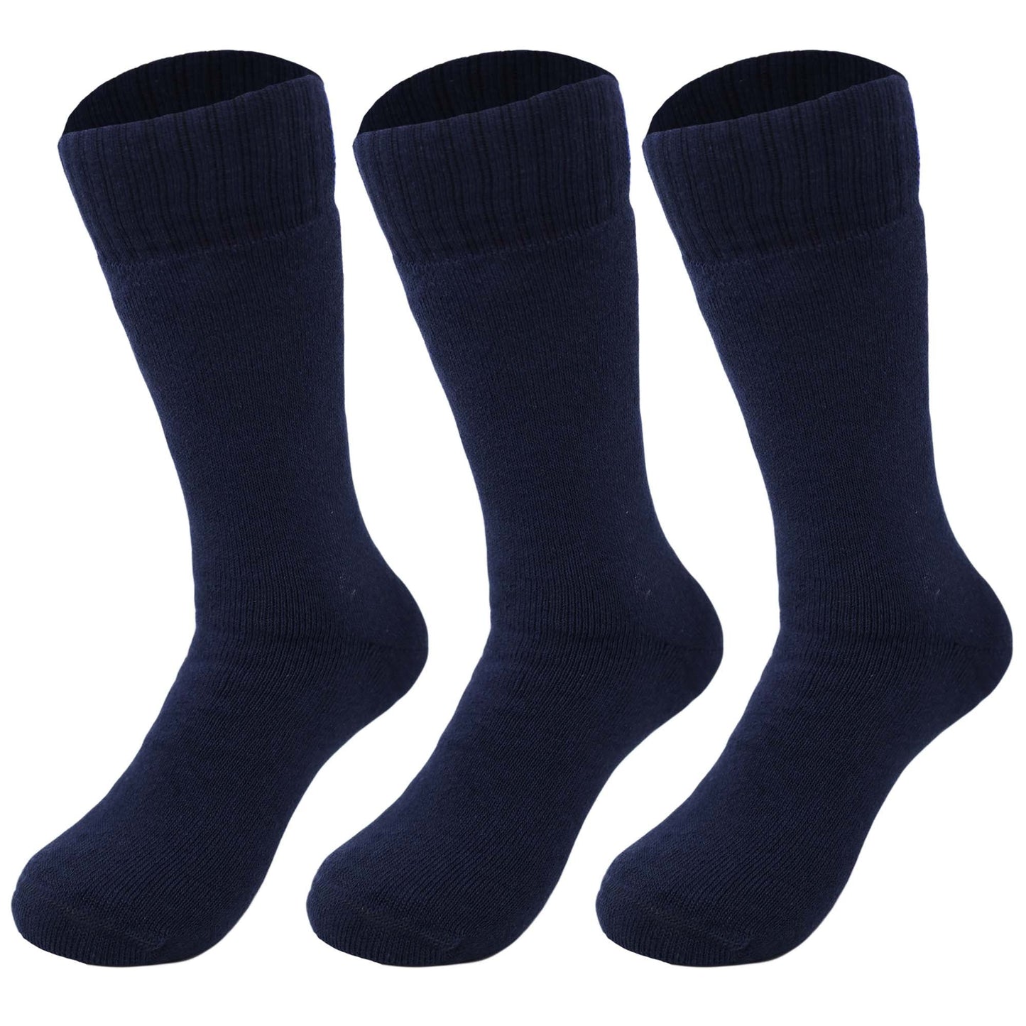 Men’s Thermal Insulated Socks 3 Pairs Warm Cotton Seamless Toe Size 8-11.5