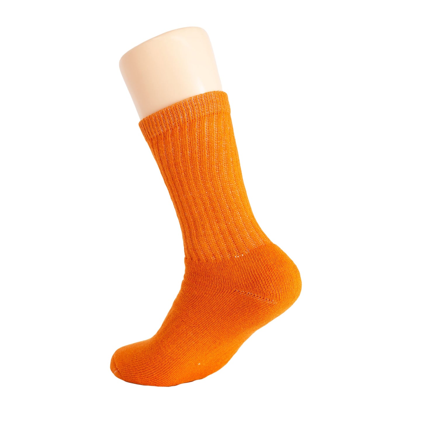 Orange Crew Socks for Women 3 Pack – Soft Cotton, Size 5-10, Fall Halloween Wear