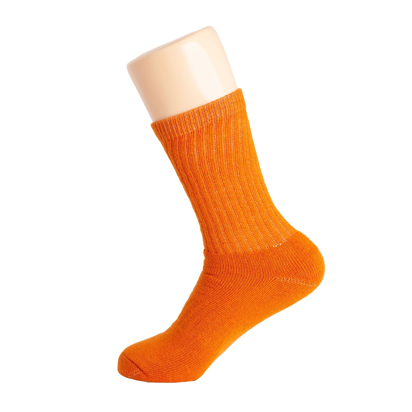 Orange Crew Socks for Women 3 Pack – Soft Cotton, Size 5-10, Fall Halloween Wear