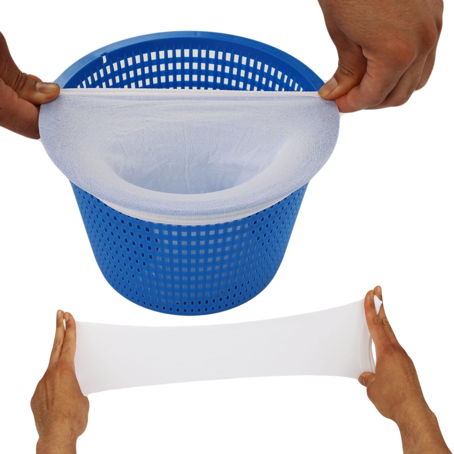 Pool Skimmer Socks 20 Pack – Fits Hayward Intex Pentair – Reusable Nylon Mesh Filters