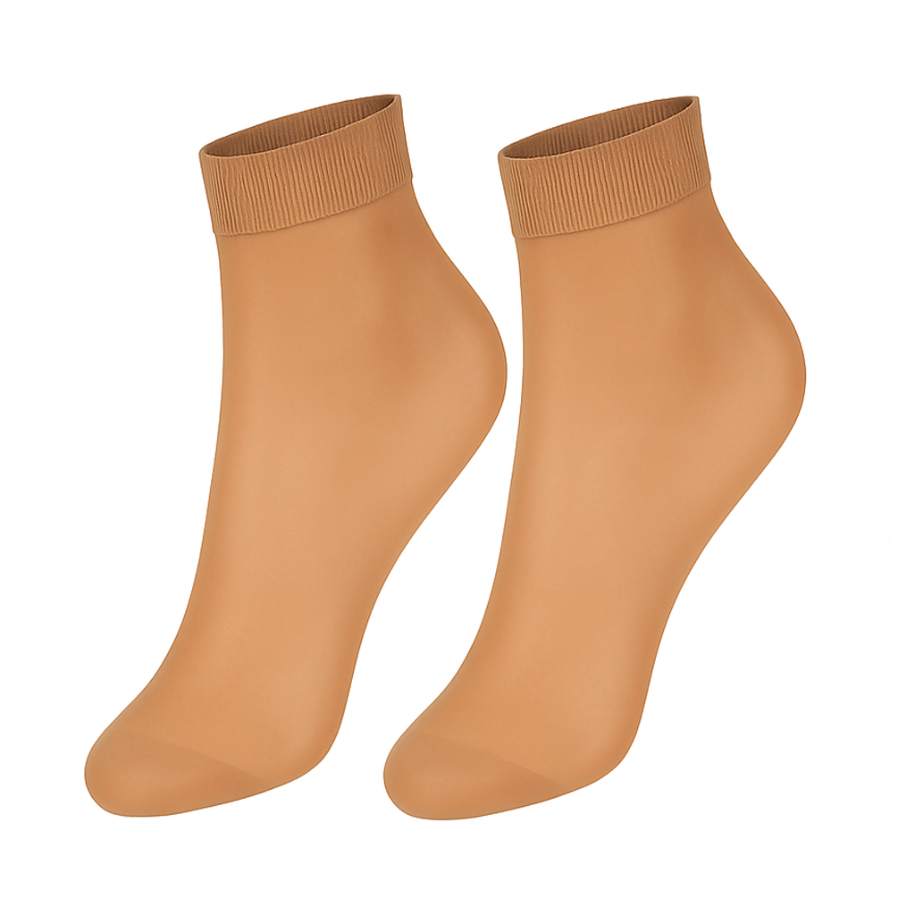 Women’s Sheer Ankle Socks 10 Pairs Transparent Nylon Thin Dress Hosiery