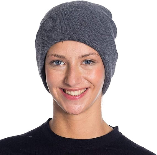 Women’s Soft Knit Winter Beanie Hat – Warm Stretchy Acrylic One Size 1 Pack
