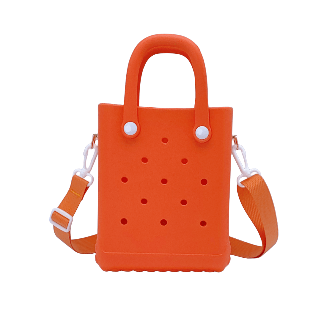 Mini EVA Beach Tote Bag with Detachable Shoulder Strap Cartoon Design