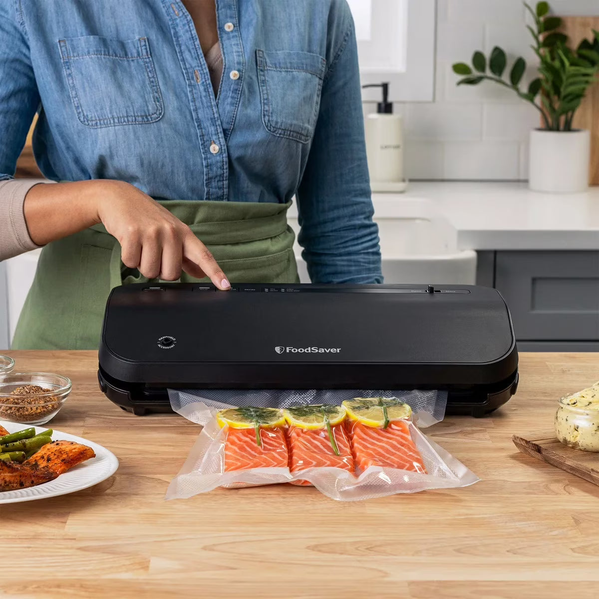 FoodSaver Preserve Vacuum Sealer System w/ Handheld Sealer Bags & Rolls