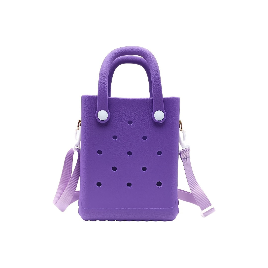 Mini EVA Beach Tote Bag with Detachable Shoulder Strap Cartoon Design