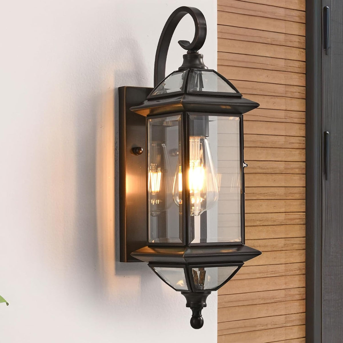 ShinYouneL Outdoor Wall Lantern 18.5 in Oil-Rubbed Bronze Open Box