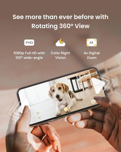 Furbo 360 Dog Camera Treat Dispenser 1080p Pet Monitor Night Vision Open Box