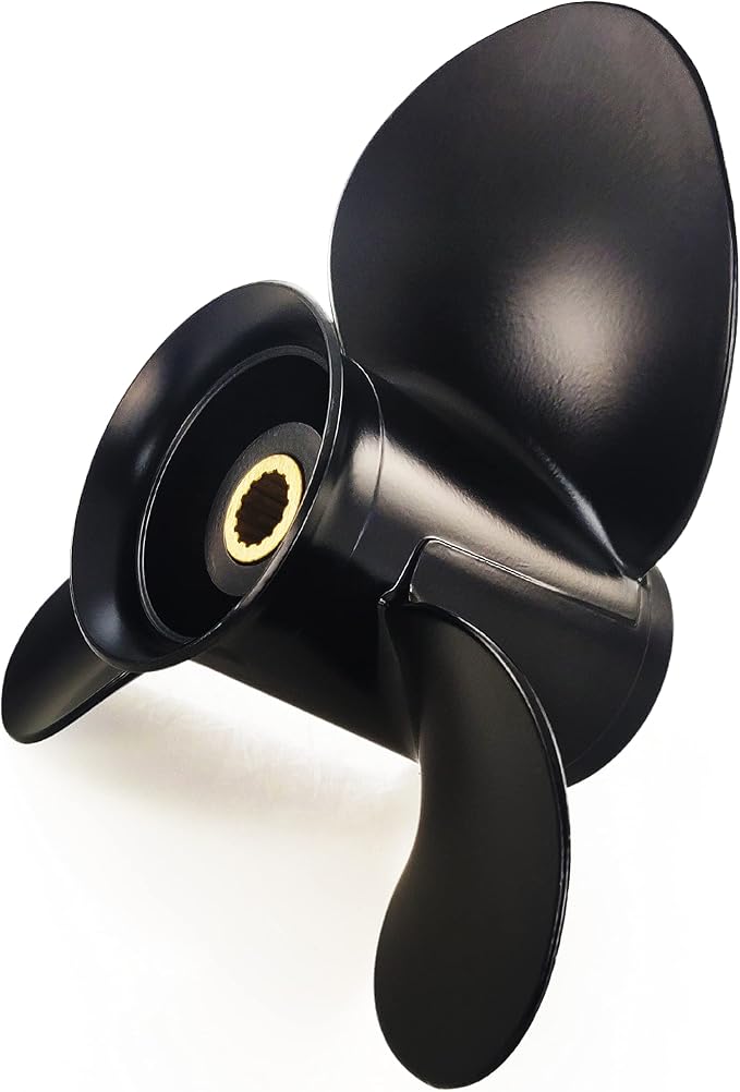 CAPTAIN Propeller 9.25 x 11.5 for Tohatsu Outboard 14 Spline RH Aluminum 3 Blade