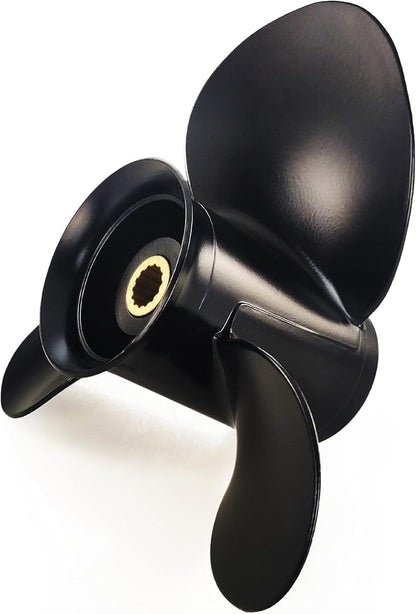 CAPTAIN Propeller 9.25 x 11.5 for Tohatsu Outboard 14 Spline RH Aluminum 3 Blade