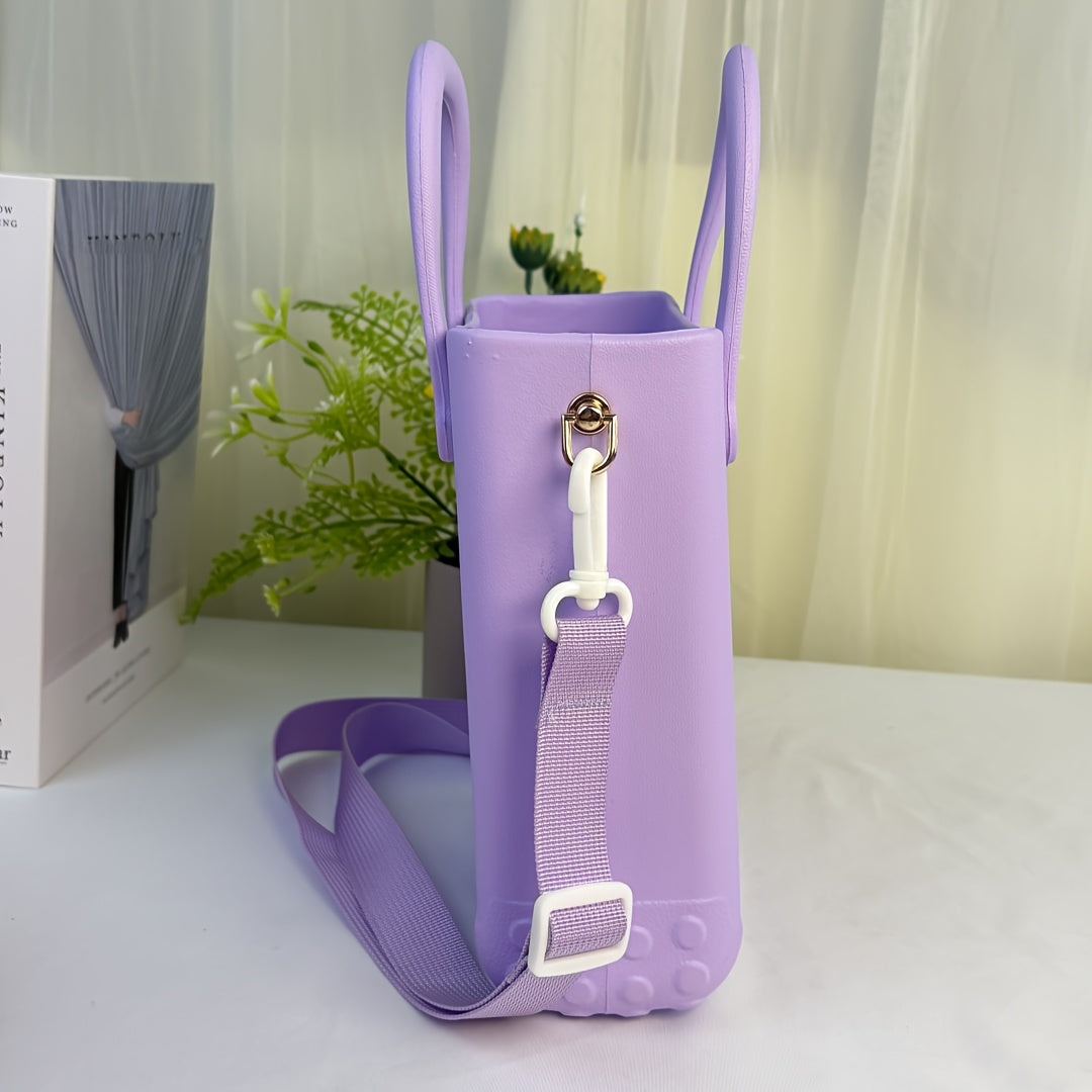 Mini EVA Beach Tote Bag with Detachable Shoulder Strap Cartoon Design