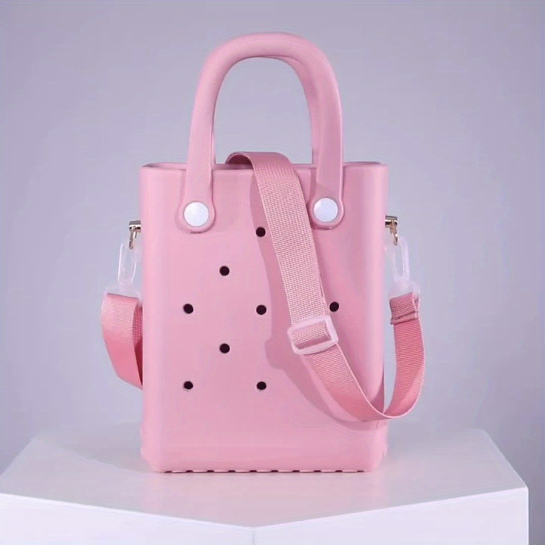 Mini EVA Beach Tote Bag with Detachable Shoulder Strap Cartoon Design
