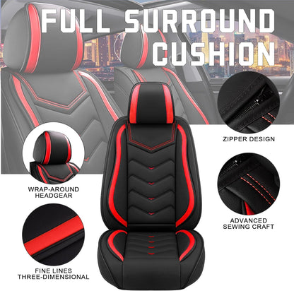 Premium Nappa Leather Car Seat Covers Toyota Camry 2000-2026 Black 5-Seats