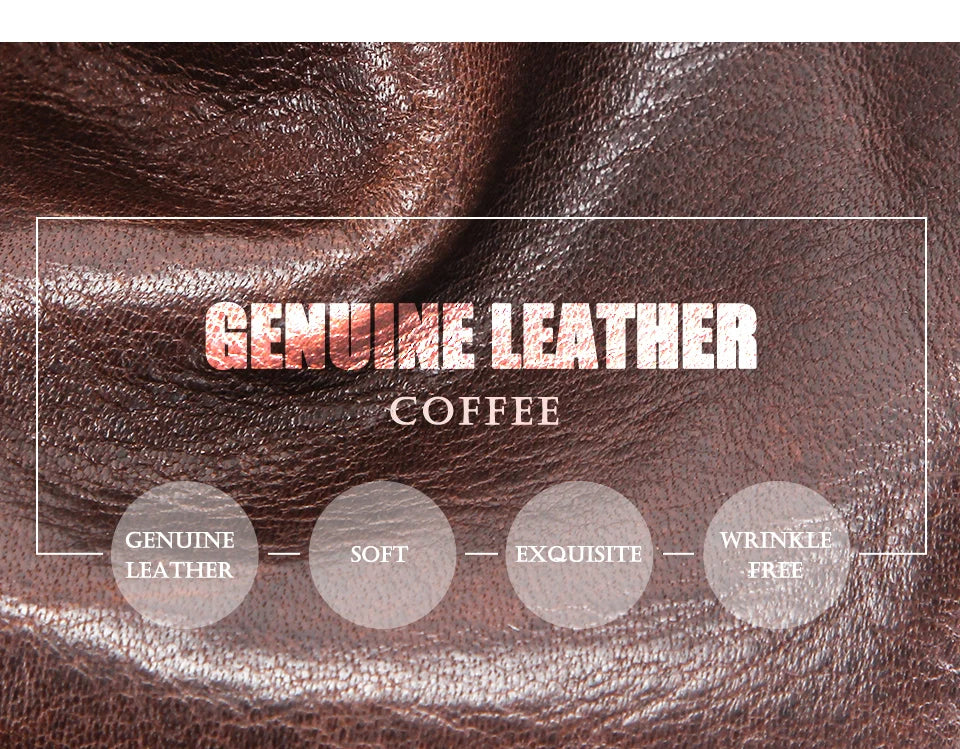 Genuine Leather Men Wallet RFID Blocking Short Coin Purse with Card Slots